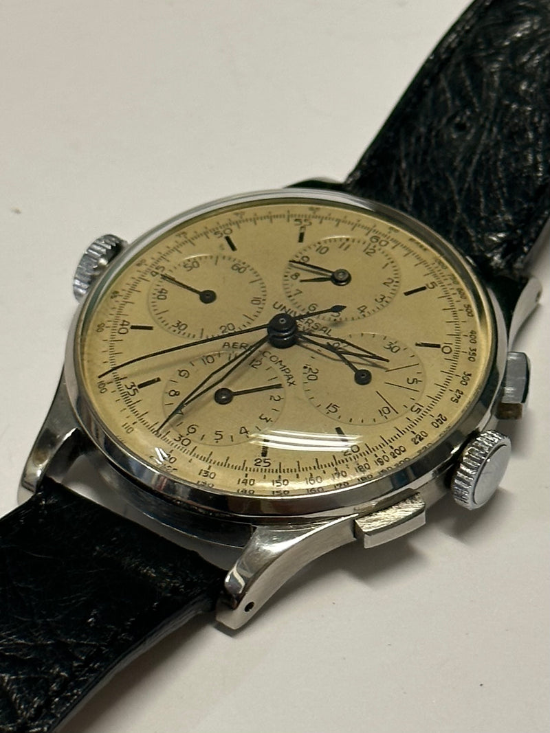 Universal Geneve Aero-Compax Vintage 1940's Manual Wristwatch - $60K APR w/ COA! APR57