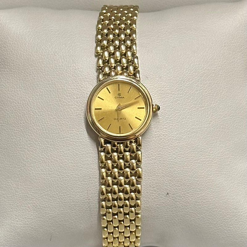 Beautiful CYMA Brand New 14K Solid Yellow Gold Ladies Watch - $12K APR w/ COA!!! APR57