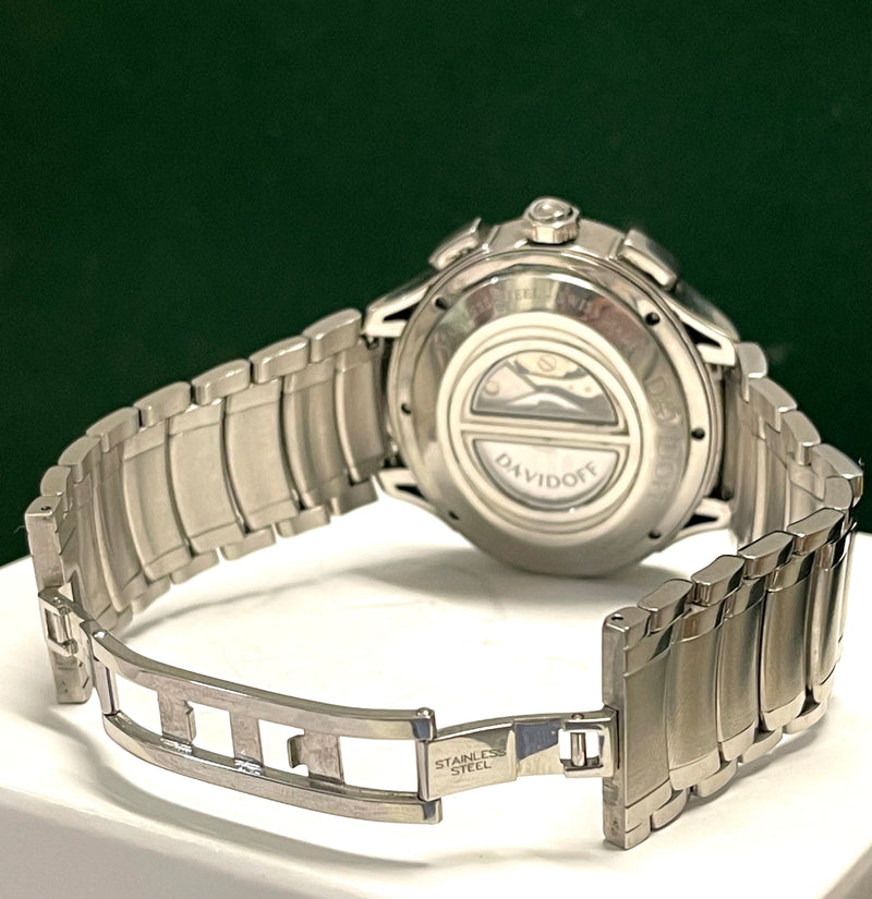 DAVIDOFF Asymmetrical Stainless Steel Automatic Wristwatch - $10K APR w/  COA!!! APR57
