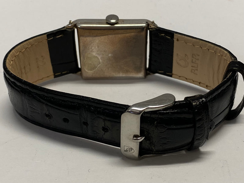 UNIVERSAL GENEVE Sterling Silver Square Vintage 1930's Watch - $12K APR w/ COA!! APR 57