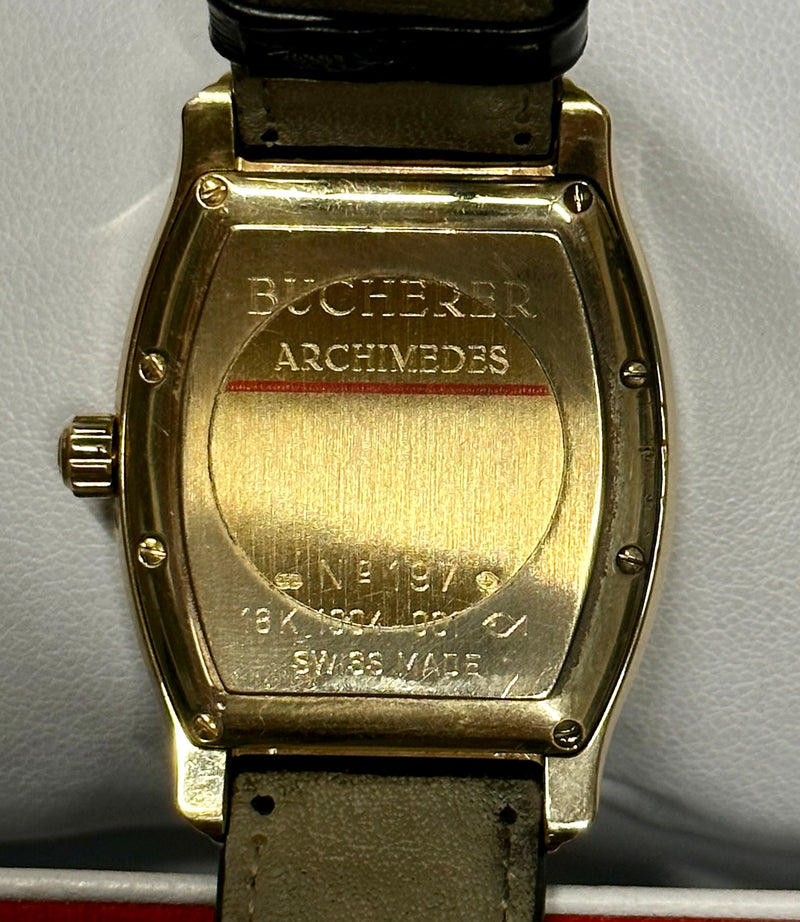 BUCHERER Archimedes ,18K YG, Automatic, Brand New Men's Watch - $30K APR w/ COA! APR57