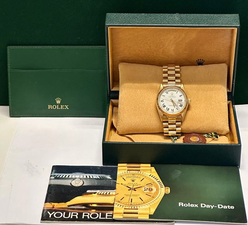 ROLEX Oyster Perpetual Day-Date Vintage 18K Yellow Gold Ref#1803-$75K APR w/COA! APR57