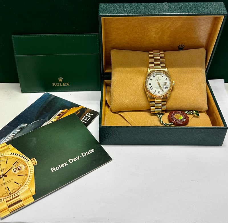 ROLEX Oyster Perpetual Day-Date Vintage 18K Yellow Gold Ref#1803-$75K APR w/COA! APR57