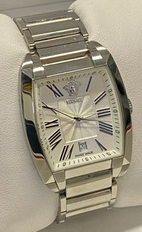 VERSACE Character Tonneau Men's Stainless Steel Watch w/ Date Feature - $6K Appraisal Value! ✓ APR 57