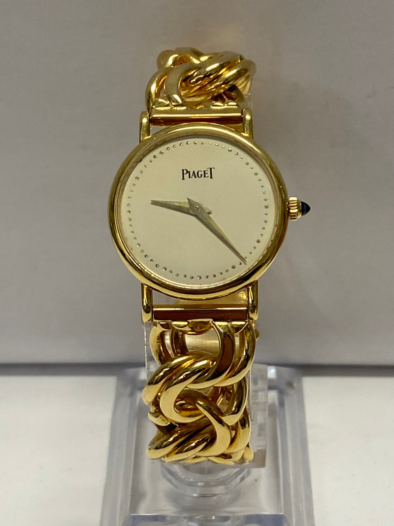 PIAGET  18K YG Art Deco Style Unique Bracelet Brand New Watch - $65K APR w/COA!! APR57