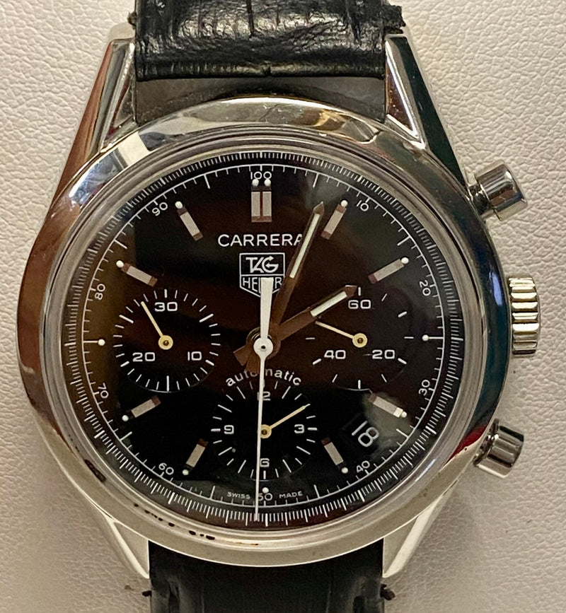 TAG HEUER Carrera Chronograph Stainless Steel Automatic Watch - $12K APR w/ COA! APR57