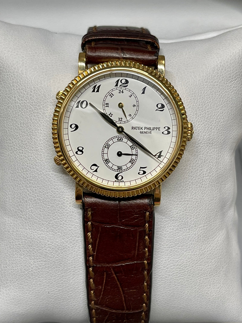 Patek Philippe 18KYG 3 Time Features Mechanical Watch Ref#5034 - $80K Value w/ CoA APR 57