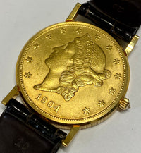 CORUM Limited Edition Twenty Dolar 1904 USA 18K Gold Mechanical - $30K APR w/COA APR57