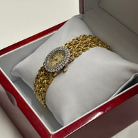 GENEVA 18K Yellow Gold w/ 56 Diamonds Mechanical Ladies Watch - $40K APR w/ COA! APR57
