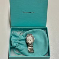 Tiffany & Co. 14K White Gold 40 Diamonds Quartz Watch $40K Value w/ CoA APR 57