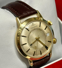 JAEGER-LECOULTRE MEMOVOX Alarm Watch 18 YG Vintage 1950s Watch- $20K APR w/ COA! APR57