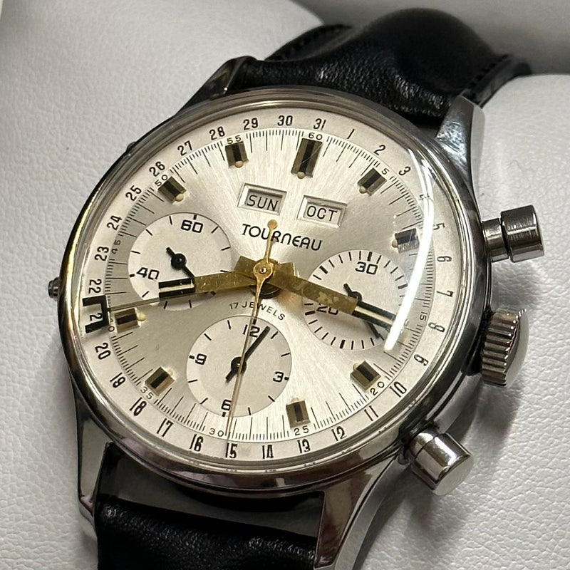 TORNEAU Chronograph & Date Feature SS Mechanical Men's Watch - $30K APR w/ COA!! APR57