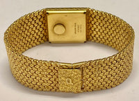 PIAGET Rare Vintage 18K Yellow Gold Wristwatch w/ Gold Dial & Specially Designed Bracelet - $40K VALUE APR 57