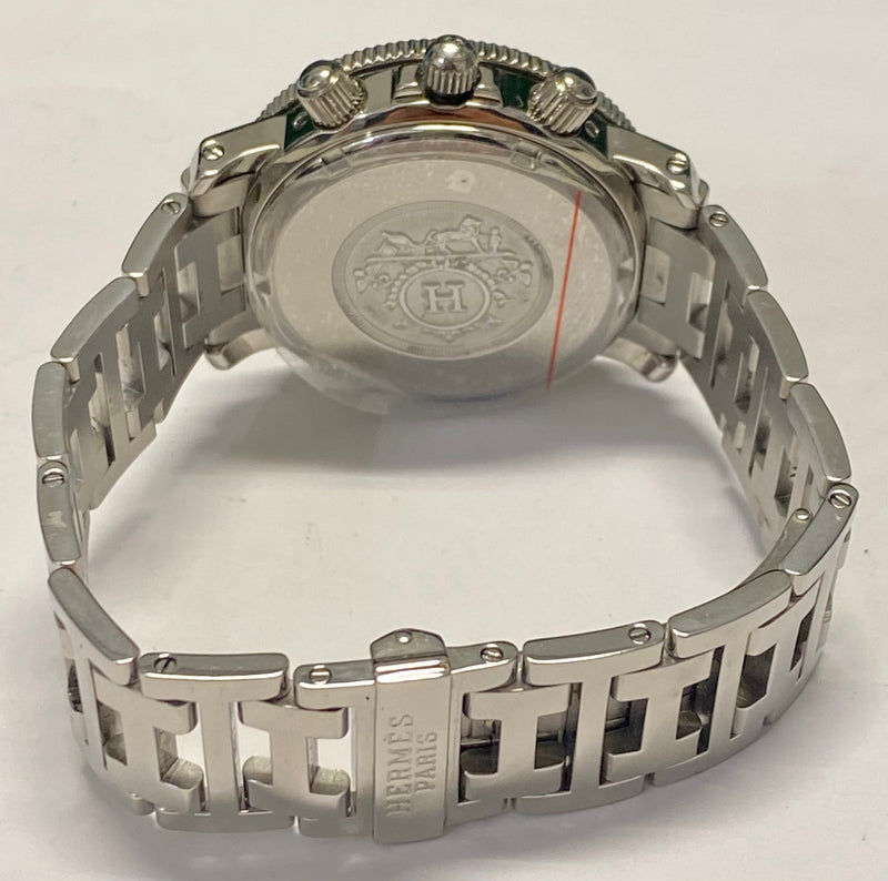 HERMES Jumbo Chronograph Stainless Steel Rare Men's Wristwatch- $13K APR w/ COA! APR57