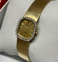 GENEVE Solid Yellow Gold 32 Dmnds Gold Champaign Dial Watch - $15K APR w/ COA!!! APR57