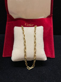 CARTIER 18K Yellow Gold Classic Chain Link Necklace - $15K Appraisal Value! ✓ APR57