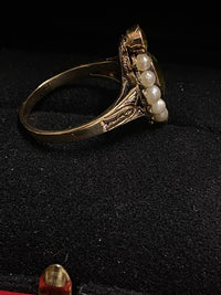 Beautiful Ring Antique w/Perls & Amethyst Victorian C.1900's SG- $10K APR w/ CoA APR57