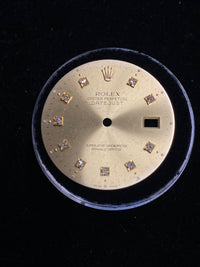 Rolex DateJust w/10 Dmnds Unique &Beautiful Brand New Gold Dial - $8K APR w/ COA APR57