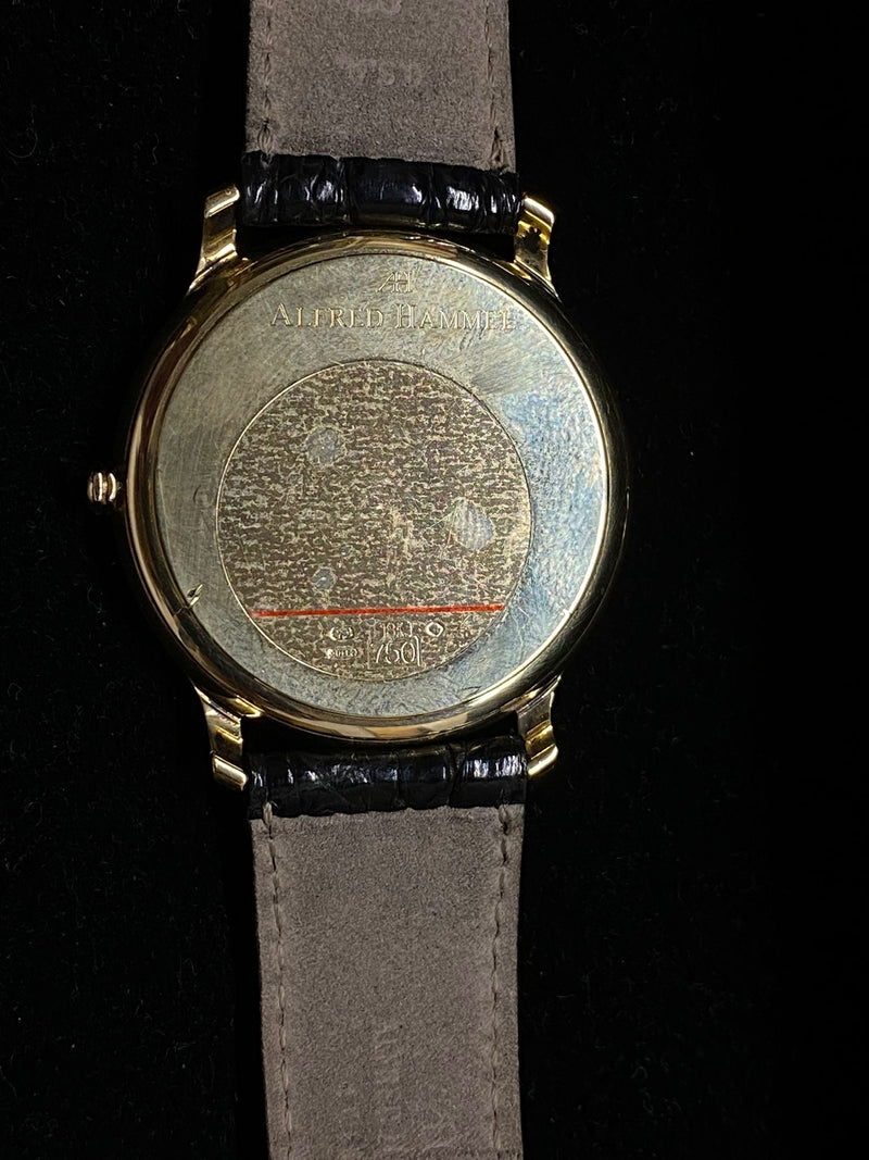 Alfred Hammel 18K YG Beautiful Classic Model Brand New Watch- $15K APR w/ COA!!! APR57