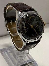 Baume & Mercier SS Circa 1940's Chronograph Unique Men's Watch- $15K APR w/ COA! APR57