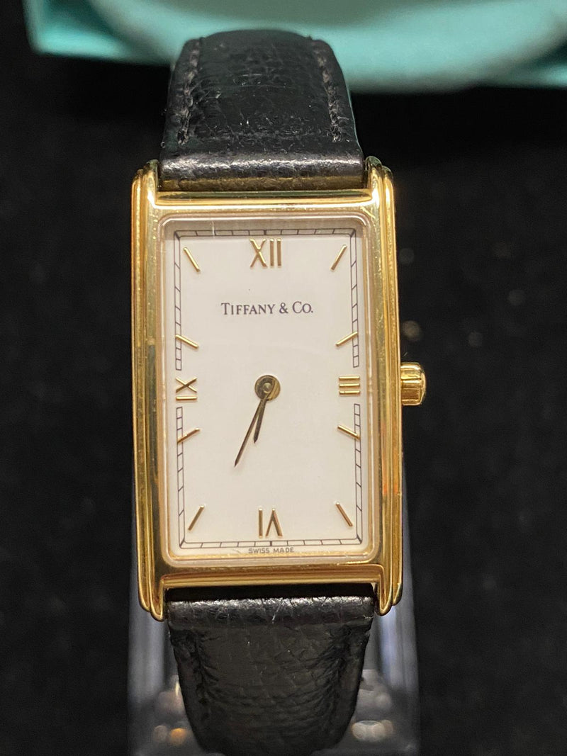 Tiffany $ Co. 18K YG Unique Large rectangular Brand New Watch - $15K APR w/ COA! APR57