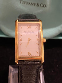 Tiffany $ Co. 18K YG Unique Large rectangular Brand New Watch - $15K APR w/ COA! APR57