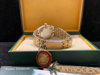 Rolex Oyster DateJust SS 18K YG Spectacular Unique Gold Dial - $35K APR w/ COA!! APR57