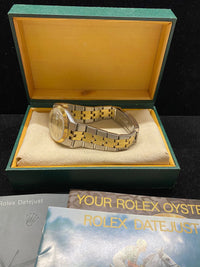 Rolex Oyster DateJust SS 18K YG Spectacular Unique Gold Dial - $35K APR w/ COA!! APR57