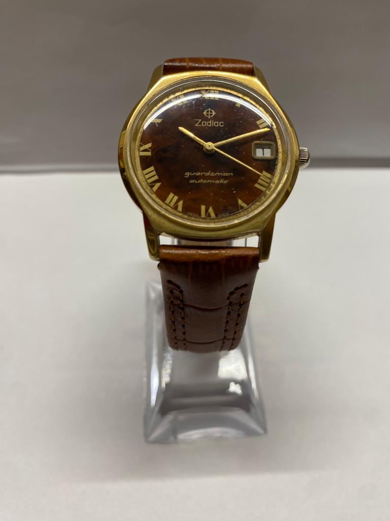 ZODIAC Gorgeous Watch with Unique and Spectacular Brown Dial - $10K APR w/ COA!! APR57