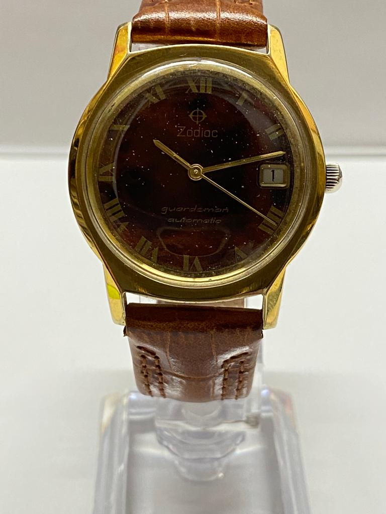 ZODIAC Gorgeous Watch with Unique and Spectacular Brown Dial - $10K APR w/ COA!! APR57