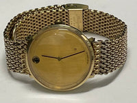 MOVADO Date 14K Yellow Gold Mechanical Vintage Men's Wristwatch- $15K APR w/ COA APR57