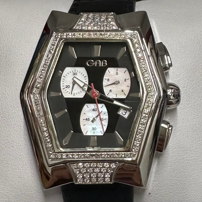 GAB SS Hex Shaped w/Approx. 120 Diamonds Unique Unisex Watch - $10K APR w/  COA!!