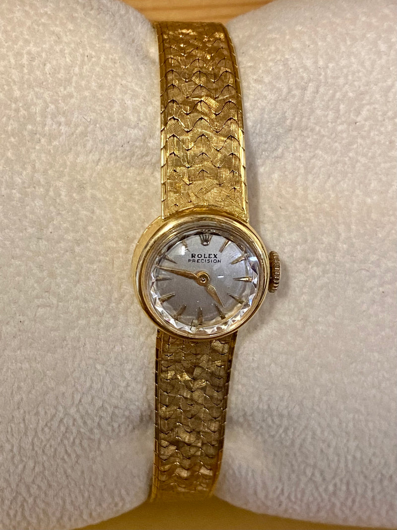 ROLEX Precision Vintage 18K Yellow Gold Mechanical Wristwatch - $25K APR w/ COA! APR57