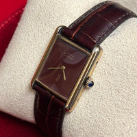 CARTIER Must de Cartier Vintage w/ Cabochon Sapphire Crown Watch-$8K APR w/ COA! APR57