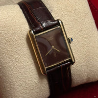 CARTIER Must de Cartier Vintage w/ Cabochon Sapphire Crown Watch-$8K APR w/ COA! APR57