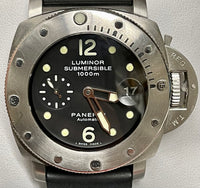 PANERAI Limited Edition 1/500 Luminor Submersible Men's SS Watch - $20K Appraisal Value! ✓ APR 57