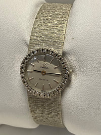 OMEGA Vintage 1960's 18K White Gold/ Diamonds Ladies Wristwatch- $20K APR w/COA! APR57
