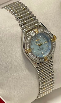 BREITLING Callistino Two-Tone 18K Yellow Gold & Stainless Steel Ladies Watch w/ 39 Diamonds! - $13K Appraisal Value! ✓ APR57