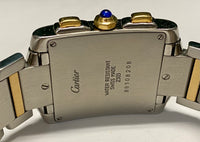 CARTIER Tank Jumbo Chronograph 18K Yellow Gold/ S. Steel Watch- $20K APR w/ COA! APR57