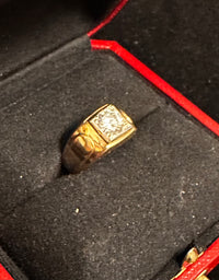 1.01ct Diamond Men's (or Unisex) Antique Solid Yellow Gold Ring -$20K APR w/CoA! APR57