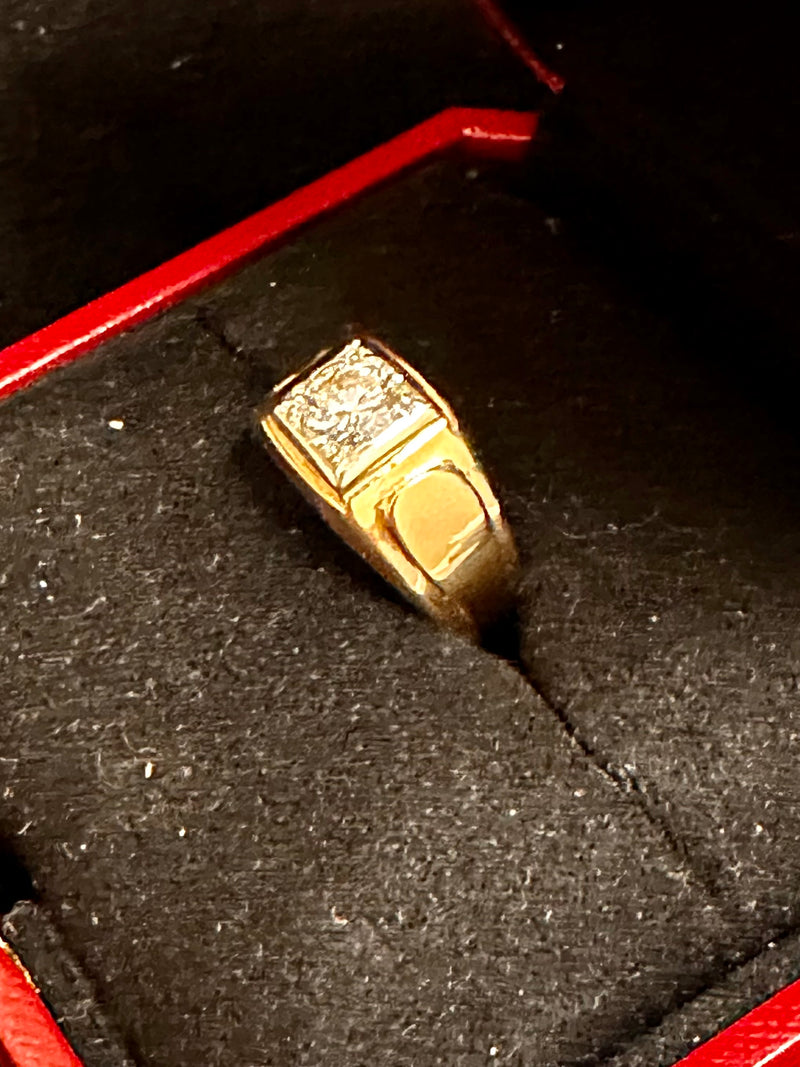 1.01ct Diamond Men's (or Unisex) Antique Solid Yellow Gold Ring -$20K APR w/CoA! APR57