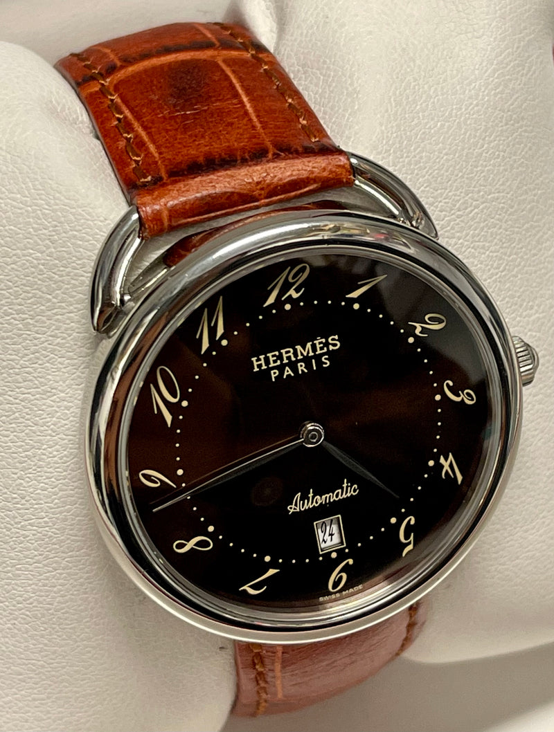HERMES Paris Automatic Stainless Steel Rare Unisex Wristwatch - $13K APR w/ COA! APR57