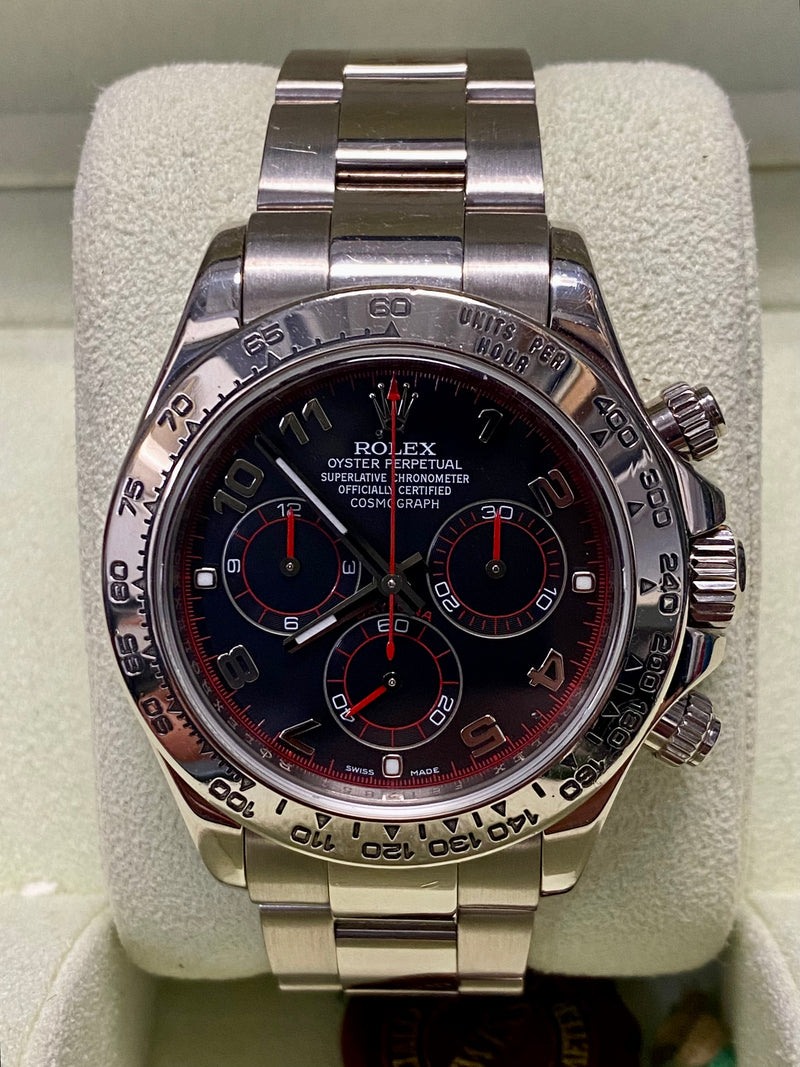 ROLEX Daytona 18K White Gold Chronograph Automatic Wristwatch- $100K APR w/ COA! APR57