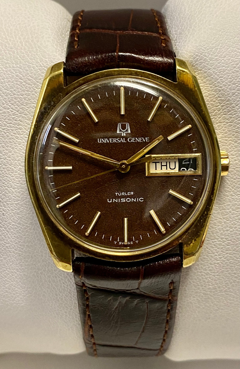 UNIVERSAL GENEVE Unisonic Turler Circa 1960's Electronic Watch- $10K APR w/ COA! APR57