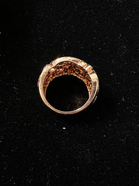 EFFY 18K Rose Gold and 3ct Diamonds(E-VS) Filigree Design Ring - $13K APR w/CoA! APR57