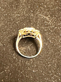 1920s Design, Antique-Style Diamond and Sapphire-Style WG Ring -$40K APR w/ CoA! APR57