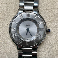 Must de CARTIER Ref. 1340 Stainless Steel Brand New Wristwatch - $8K APR w/ COA! APR57