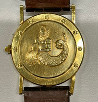 CORUM Astrological Coin Men's Wristwatch in 18K Yellow Gold with Astrological Symbols - $25K VALUE APR 57