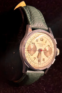 CHRONOGRAPHE SUISSE - Unique Vintage c. 1940s SS Men's Watch - $10K APR w/ COA!! APR57