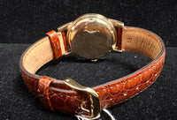 Omega Seamaster Vintage 1950s Solid Gold Tone Men's Wrist Watch - $7K APR w/ CoA APR57